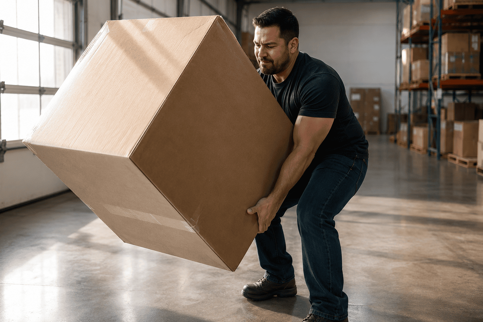 Caja grande llena lista para envío sin límite de peso