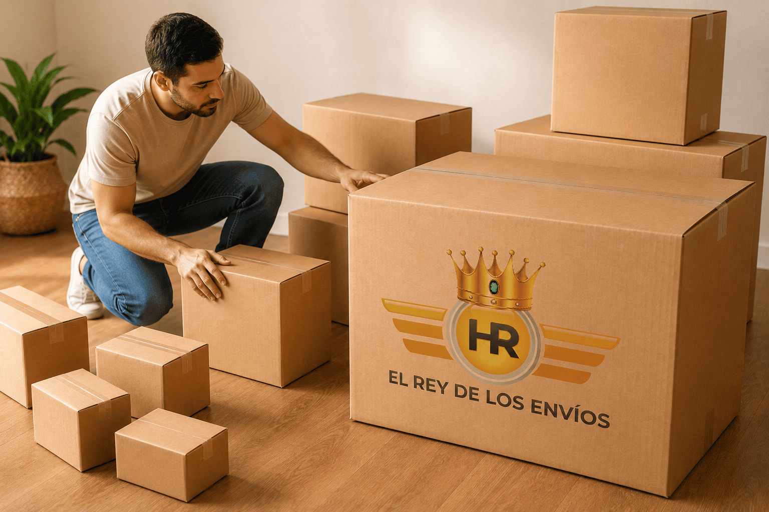 Variedad de cajas para envío HR El Rey de los Envíos